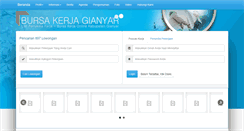 Desktop Screenshot of bursakerjagianyar.com